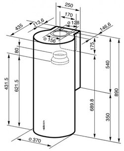 Вытяжка Smeg KR37X-1 фото 4 в Казани и Татарстане