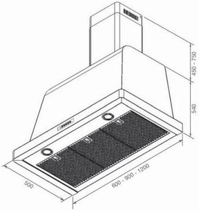Вытяжка Lofra DOLCEVITA 120 Nero Matt фото 2 в Казани и Татарстане