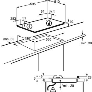 Варочная панель Электролюкс GRE263MX фото 3 в Казани и Татарстане Варочная панель Electrolux GRE263MX фото 3 в Казани и Татарстане