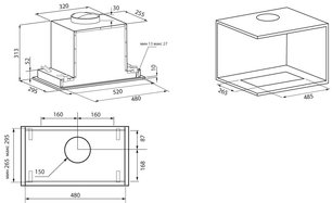 Встраиваемая вытяжка Krona SELINA 600 PRM INOX 3P фото 2 в Казани и Татарстане Встраиваемая вытяжка Krona SELINA 600 PRM INOX 3P фото 2 в Казани и Татарстане