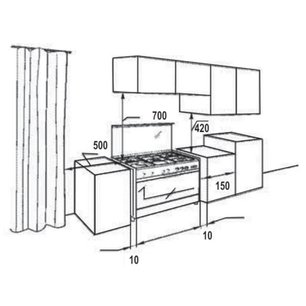 Газовая плита Korting CKE 68041 CRI фото 3 в Казани и Татарстане