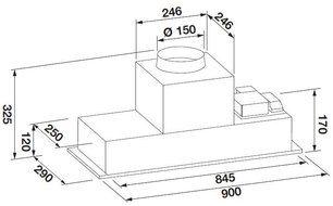Встраиваемая вытяжка Fulgor Milano FBHD 900 PT X фото 3 в Казани и Татарстане