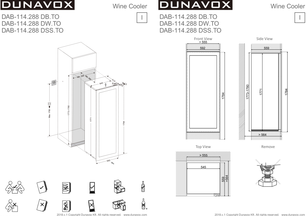 Винный шкаф Дунавокс DAB-114.288DW.TO фото 4 в Казани и Татарстане Винный шкаф Dunavox DAB-114.288DW.TO фото 4 в Казани и Татарстане