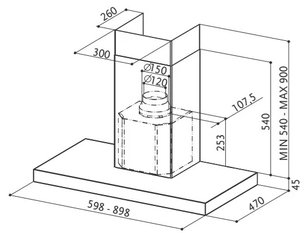 Вытяжка Фабер BELLA EG8 X A60 FB EXP фото 2 в Казани и Татарстане Вытяжка Faber BELLA EG8 X A60 FB EXP фото 2 в Казани и Татарстане