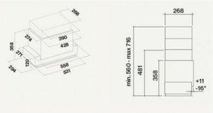 Встраиваемая вытяжка FALMEC E.ION GRUPPO INCASSO 50 (450) фото 2 в Казани и Татарстане