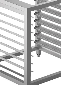 Подставка под печь с направляющими для противней Смег TVL425 фото 4 в Казани и Татарстане Подставка под печь с направляющими для противней Smeg TVL425 фото 4 в Казани и Татарстане