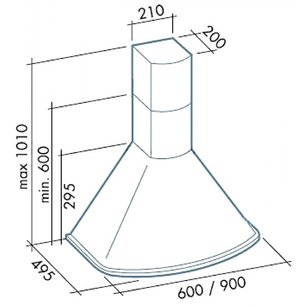 Вытяжка Falmec Afrodite 90 ix (450) S фото 2 в Казани и Татарстане