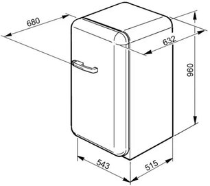 Холодильник Смег FAB10HLIT фото 3 в Казани и Татарстане Холодильник Smeg FAB10HLIT фото 3 в Казани и Татарстане