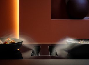 Варочная панель с вытяжкой Фалмек ZERO EASY 84 VETRO NERO фото 4 в Казани и Татарстане Варочная панель с вытяжкой Falmec ZERO EASY 84 VETRO NERO фото 4 в Казани и Татарстане