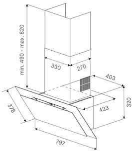 Наклонная вытяжка Куперсбуш DW 8550.0 KSM фото 4 в Казани и Татарстане Наклонная вытяжка Kuppersbusch DW 8550.0 KSM фото 4 в Казани и Татарстане