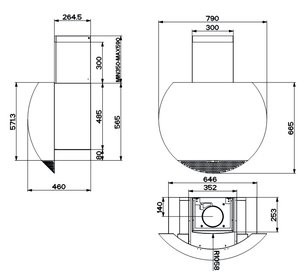 Вытяжка Фабер Pearl Pro WP A80 фото 4 в Казани и Татарстане Вытяжка Faber Pearl Pro WP A80 фото 4 в Казани и Татарстане