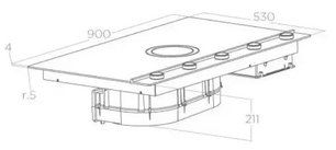 Варочная панель с вытяжкой Elica NIKOLATESLA UNPLUGGED BLIX/F/90 фото 4 в Казани и Татарстане