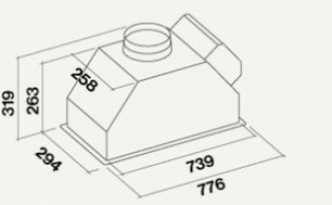 Встраиваемая вытяжка Falmec Gruppo Incasso GREEN TECH 70 фото 3 в Казани и Татарстане