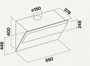 Вытяжка Falmec VERSO 55 WHITE 550 (800) фото 4 в Казани и Татарстане