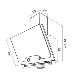 Вытяжка Maunfeld RETRO QUADR 60 BLACK фото 4 в Казани и Татарстане