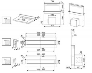 Встраиваемая вытяжка Smeg KDD90CNE фото 4 в Казани и Татарстане