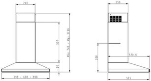 Вытяжка Де Дитрих DHP2962BX фото 3 в Казани и Татарстане Вытяжка De Dietrich DHP2962BX фото 3 в Казани и Татарстане