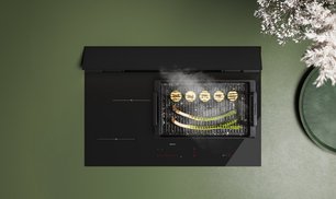 Варочная панель с вытяжкой Фалмек BRERA 75 VETRO NERO фото 2 в Казани и Татарстане Варочная панель с вытяжкой Falmec BRERA 75 VETRO NERO фото 2 в Казани и Татарстане