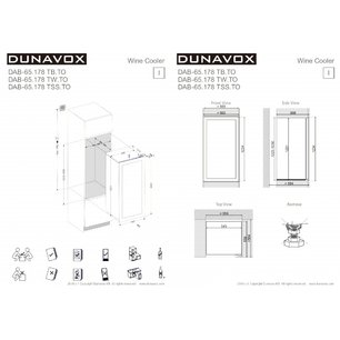 Винный шкаф Дунавокс DAB-65.178TSS.TO фото 4 в Казани и Татарстане Винный шкаф Dunavox DAB-65.178TSS.TO фото 4 в Казани и Татарстане