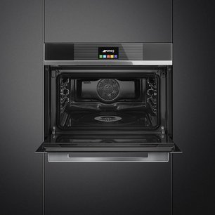 Компактный духовой шкаф с пароваркой Smeg SF4104VCN фото 3 в Казани и Татарстане