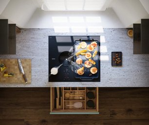 Индукционная варочная панель со встроенной вытяжкой BORA PURSU2R фото 3 в Казани и Татарстане