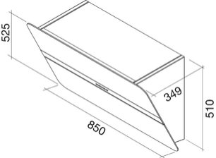Вытяжка Falmec Flipper 85 ix (800) ECP white фото 3 в Казани и Татарстане