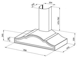 Вытяжка Smeg KC90PX фото 4 в Казани и Татарстане
