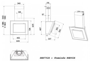 Вытяжка De Dietrich DHD 792 X фото 4 в Казани и Татарстане