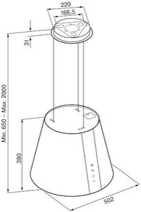 Вытяжка Krona HOLLY ISOLA 500 BLACK S фото 2 в Казани и Татарстане Вытяжка Krona HOLLY ISOLA 500 BLACK S фото 2 в Казани и Татарстане