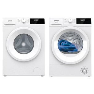 Gorenje (стиральная машина W1NHPI60SCS + сушильная машина DHNE82/C) фото в Казани и Татарстане Gorenje (стиральная машина W1NHPI60SCS + сушильная машина DHNE82/C) фото в Казани и Татарстане