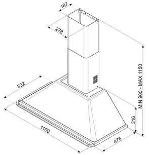 Вытяжка Smeg KT110S фото 2 в Казани и Татарстане