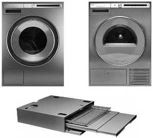 Asko Logic 12 (стиральная машина W4086C.T/3 + сушильная машина T408HD.T.P + выдвижная полка с корзиной HDB1153T) фото в Казани и Татарстане Asko Logic 12 (стиральная машина W4086C.T/3 + сушильная машина T408HD.T.P + выдвижная полка с корзиной HDB1153T) фото в Казани и Татарстане