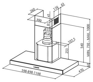 Вытяжка Фабер STILO/SP X A120 фото 2 в Казани и Татарстане Вытяжка Faber STILO/SP X A120 фото 2 в Казани и Татарстане