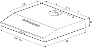 Вытяжка Krona LOTTE 500 inox PB фото 2 в Казани и Татарстане