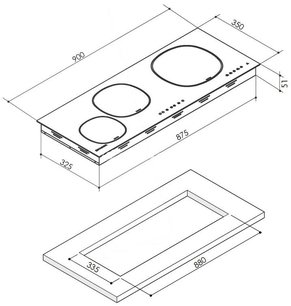 Варочная панель Faber FCH 93 фото 3 в Казани и Татарстане