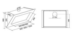Вытяжка Falmec Quasar 60 Vetro (800) stec white фото 3 в Казани и Татарстане