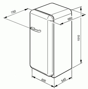 Холодильник Смег FAB10HRIT фото 3 в Казани и Татарстане Холодильник Smeg FAB10HRIT фото 3 в Казани и Татарстане