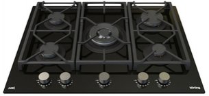 Газовая стеклянная варочная панель Korting HGG 7987 CTN FLC фото 2 в Казани и Татарстане