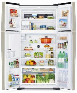 Холодильник Hitachi R-W722FPU1X GBK черное стекло фото 2 в Казани и Татарстане