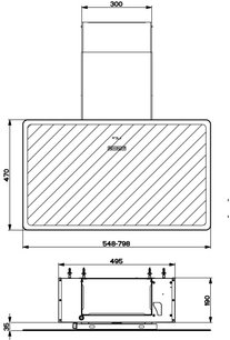Вытяжка Faber V-AIR FLAT KL A80 фото 3 в Казани и Татарстане