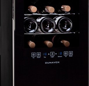 Винный шкаф Дунавокс DAFT-24.68DSC фото 3 в Казани и Татарстане Винный шкаф Dunavox DAFT-24.68DSC фото 3 в Казани и Татарстане