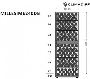 Винный шкаф CLIMADIFF MILLESIME240DB фото 2 в Казани и Татарстане Винный шкаф CLIMADIFF MILLESIME240DB фото 2 в Казани и Татарстане