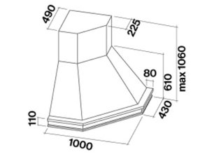 Вытяжка Falmec Penta Ang (600) S мореный дуб фото 2 в Казани и Татарстане