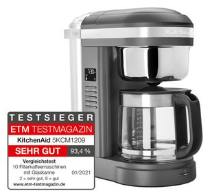 Кофеварка Китчен Эйд 5KCM1209EDG фото 3 в Казани и Татарстане Кофеварка KitchenAid 5KCM1209EDG фото 3 в Казани и Татарстане