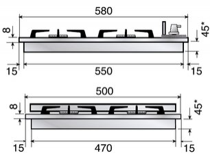 Варочная панель Ilve H360CV Burgundy фото 2 в Казани и Татарстане