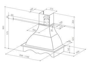 Вытяжка Фабер WEST 90 корпус белый фото 3 в Казани и Татарстане Вытяжка Faber WEST 90 корпус белый фото 3 в Казани и Татарстане