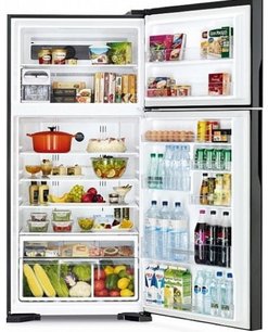 Холодильник Хитачи R-VG662 PU3 GBK фото 2 в Казани и Татарстане Холодильник Hitachi R-VG662 PU3 GBK фото 2 в Казани и Татарстане