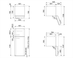 Холодильник Смег FAB30LBL3 фото 3 в Казани и Татарстане Холодильник Smeg FAB30LBL3 фото 3 в Казани и Татарстане