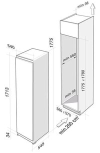 Встраиваемый холодильник De Dietrich DRS1332J фото 2 в Казани и Татарстане