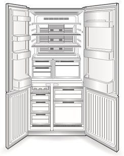 Холодильник Митсубиси MR-LR78EN-GSL-R фото 4 в Казани и Татарстане Холодильник Mitsubishi Electric MR-LR78EN-GSL-R фото 4 в Казани и Татарстане
